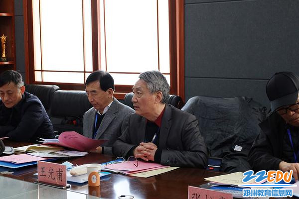 专家组组长、北京市政府教育督导室市级督学王光甫讲话 专家组组长、北京市政府教育督导室市级督学王光甫讲话